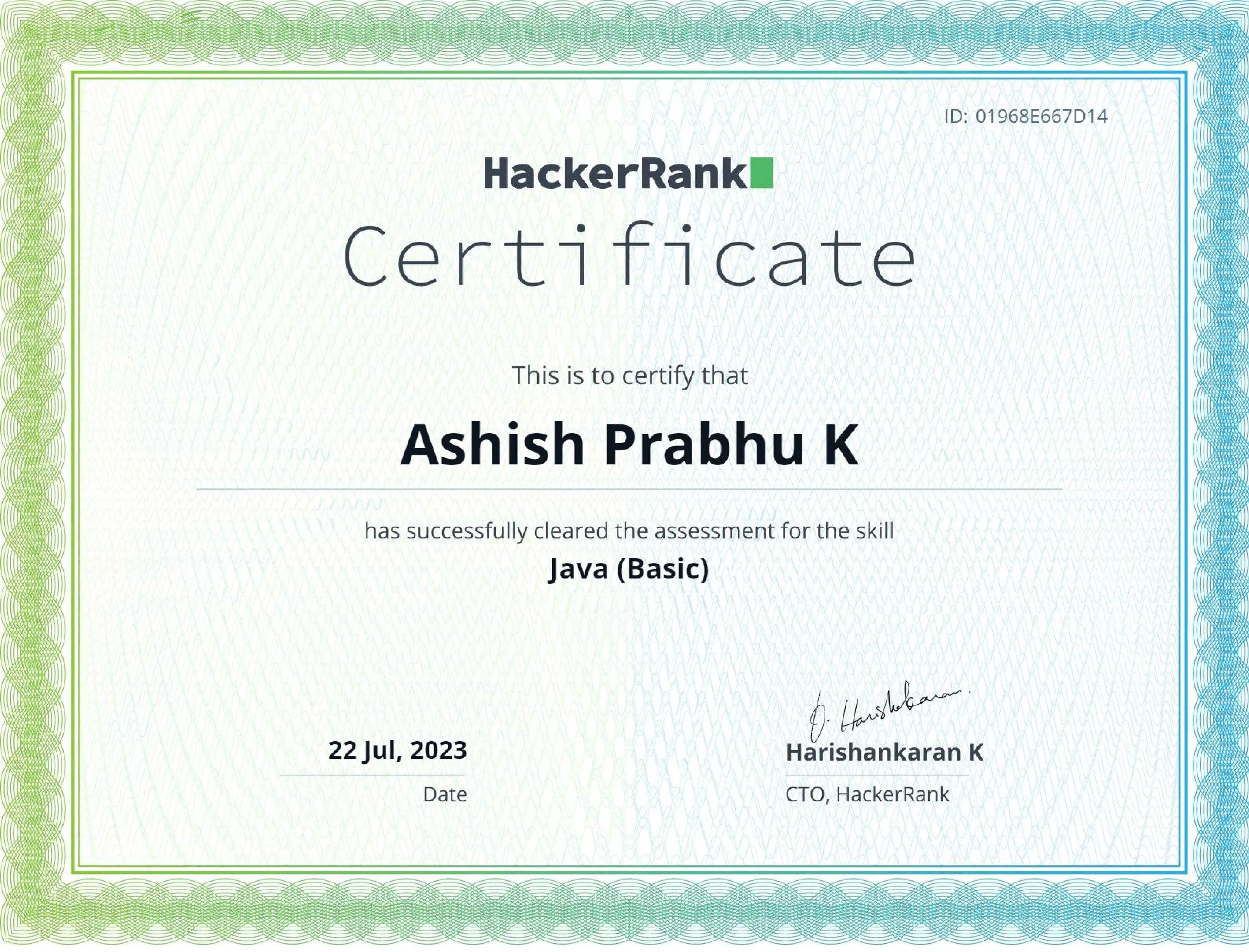 Java Hacker Rank